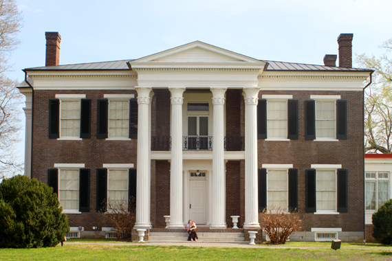 A Commanding Presence — The Front View of the Mansion