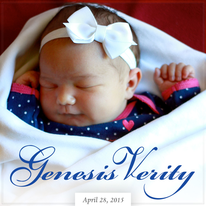Genesis Verity Turley — Born April 28, 2015